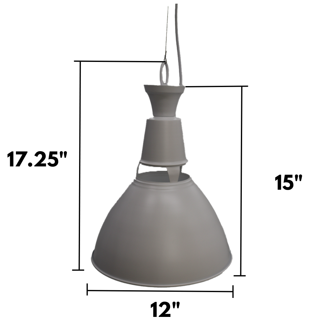 1-Light Dome Pendant - WH
