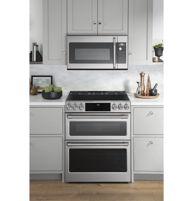 Café 30 in. 5 Element Slide-In Double Oven Induction Range in Stainless Steel with Convection Cooking [LOCAL PICKUP ONLY]