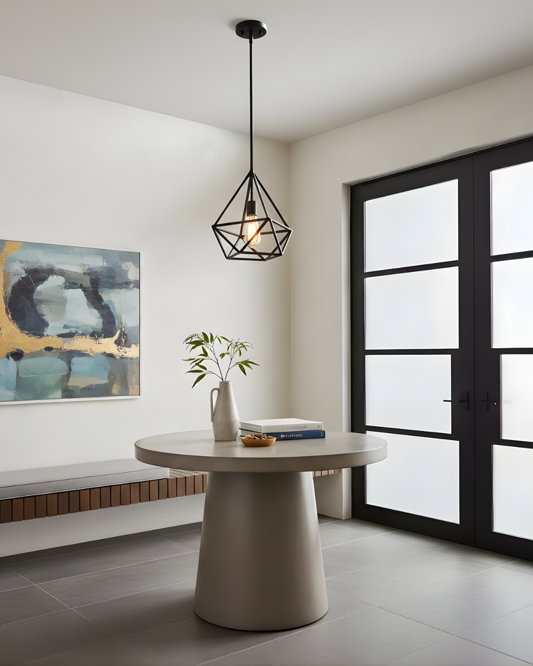 Vega 1-Light Cage Pendant - Architectural-Inspired Pendants