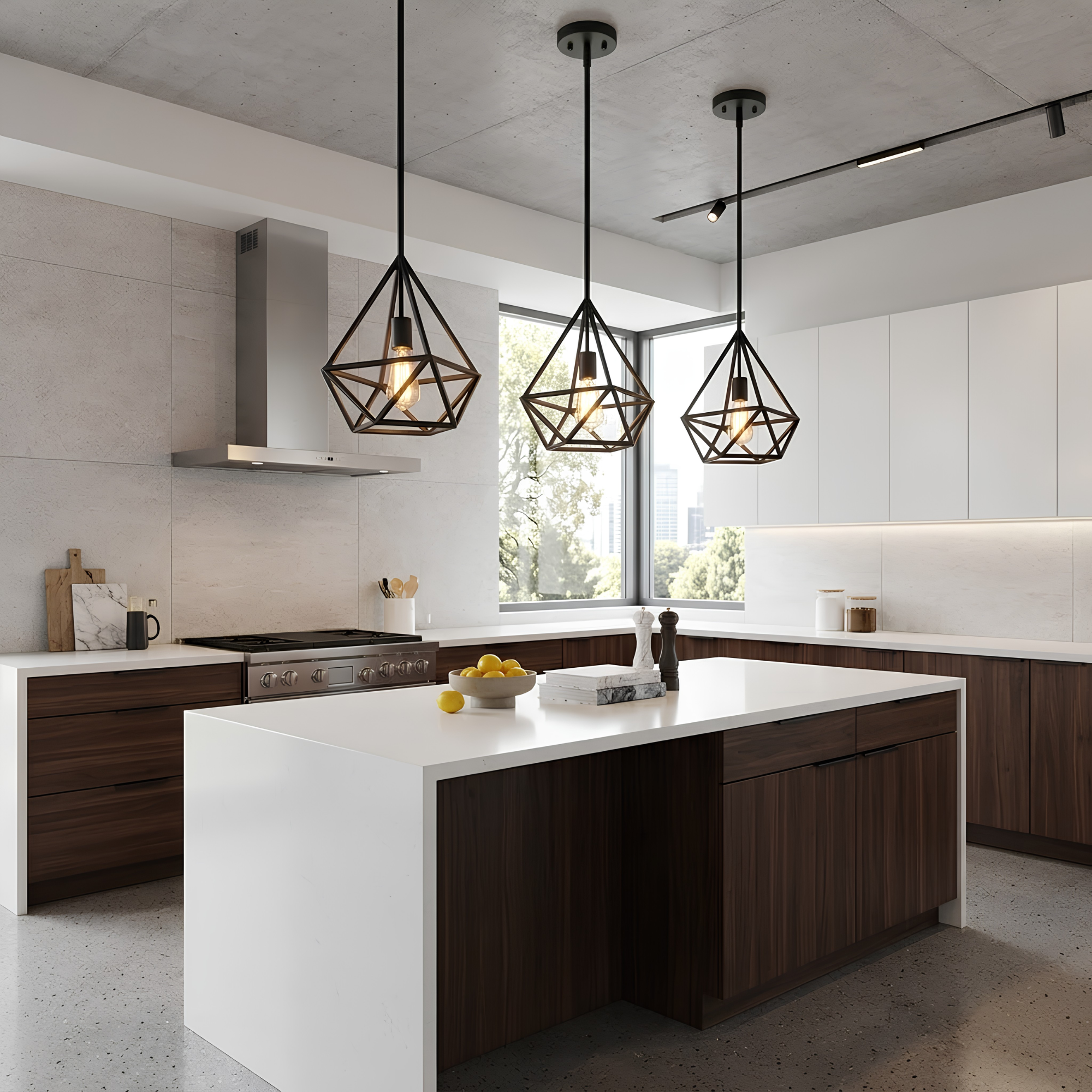 Vega 1-Light Cage Pendant - Architectural-Inspired Pendants