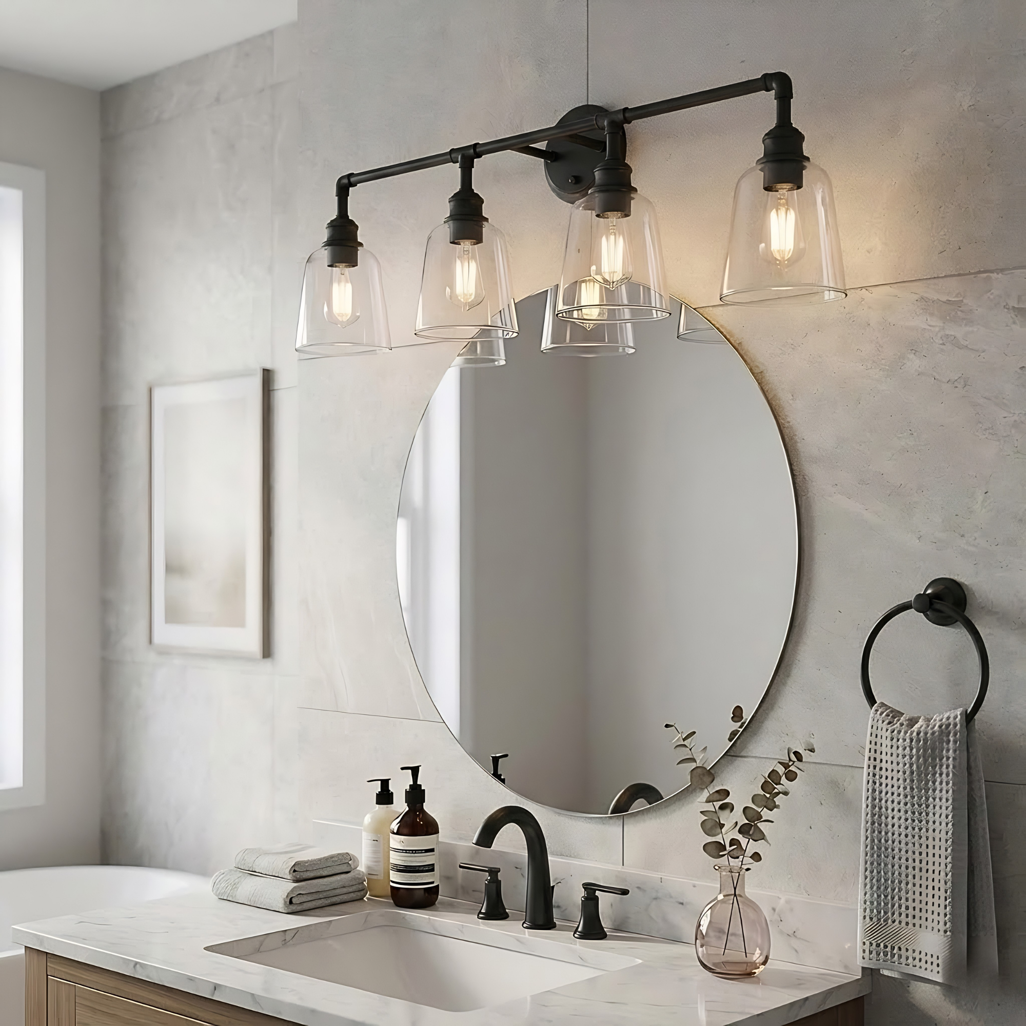 Milla 4-Light Vanity - Stylish Vanities