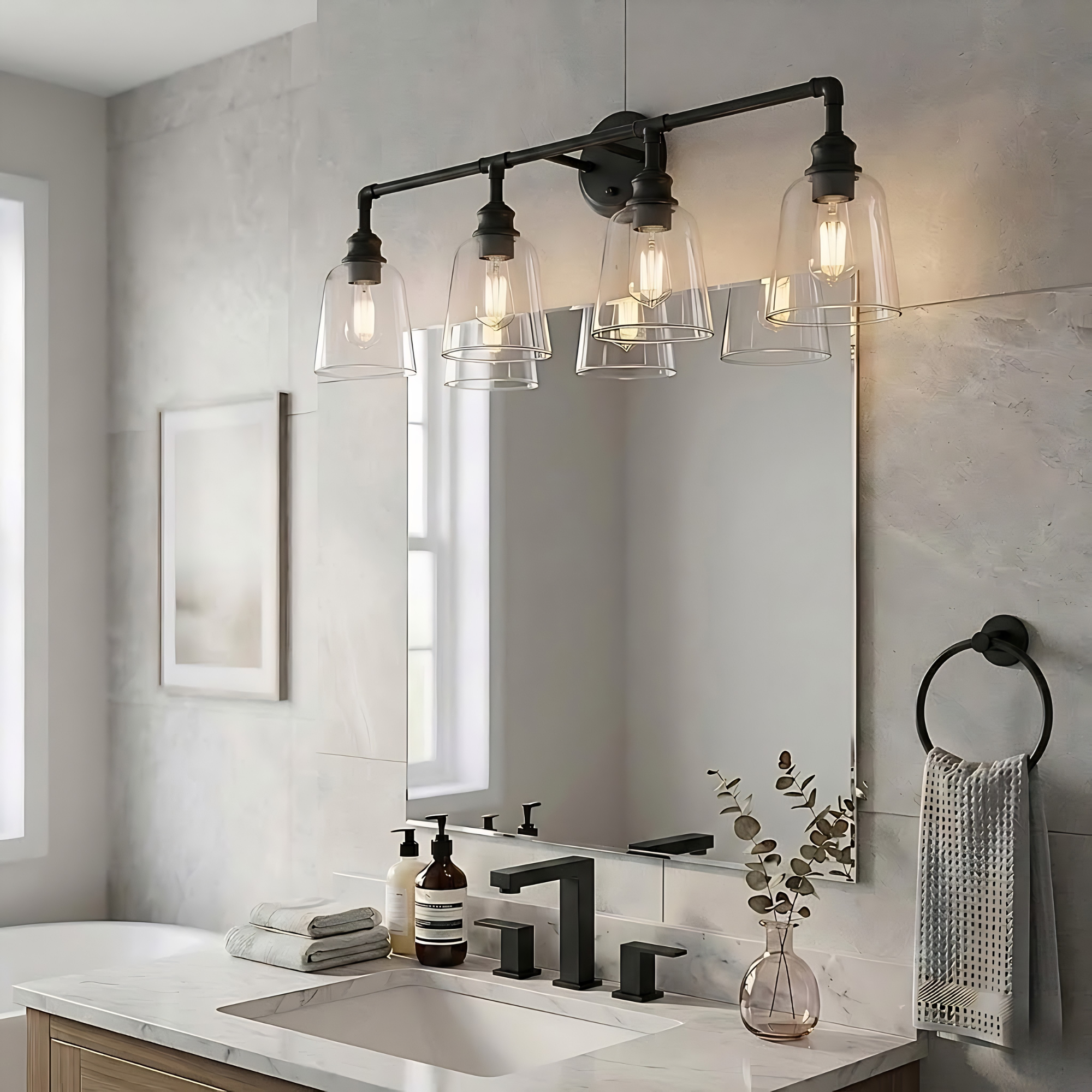 Milla 4-Light Vanity - Stylish Vanities