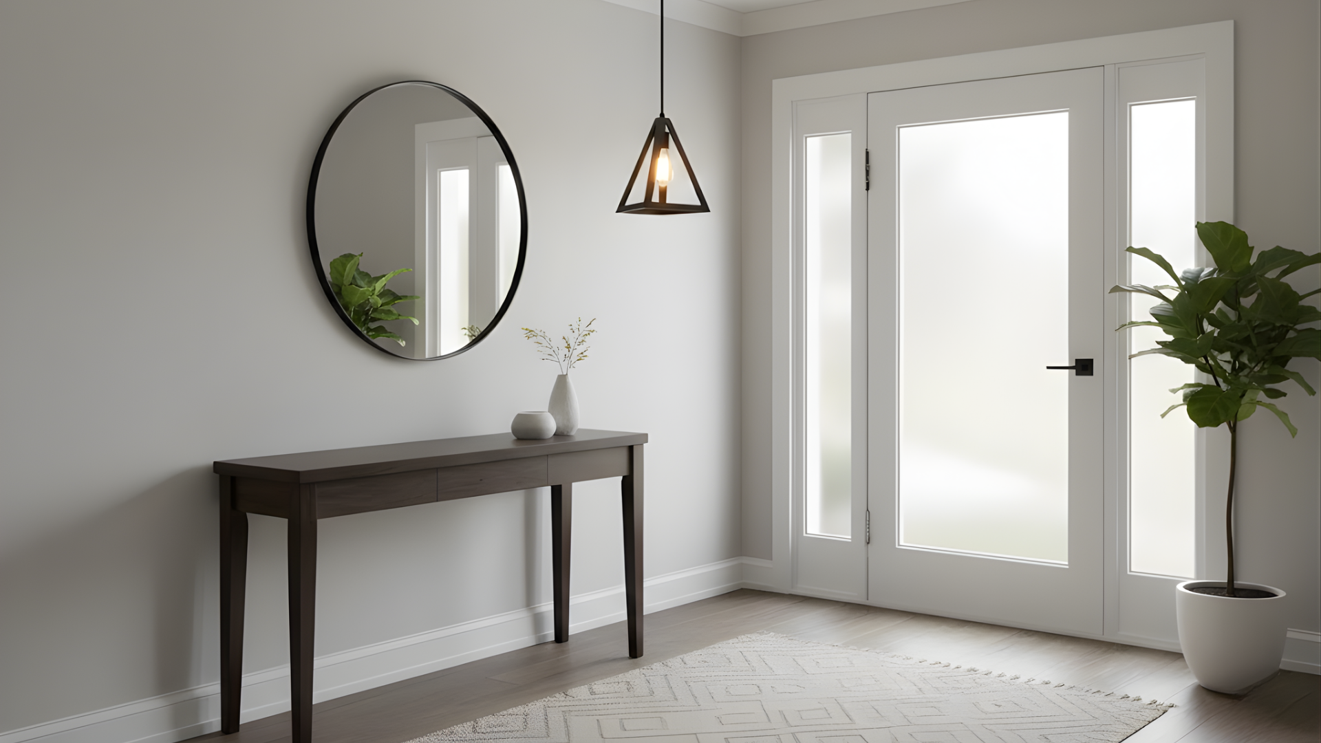 Astra 1-Light Triangle Pendant - Transitional Pendants in Matte Black