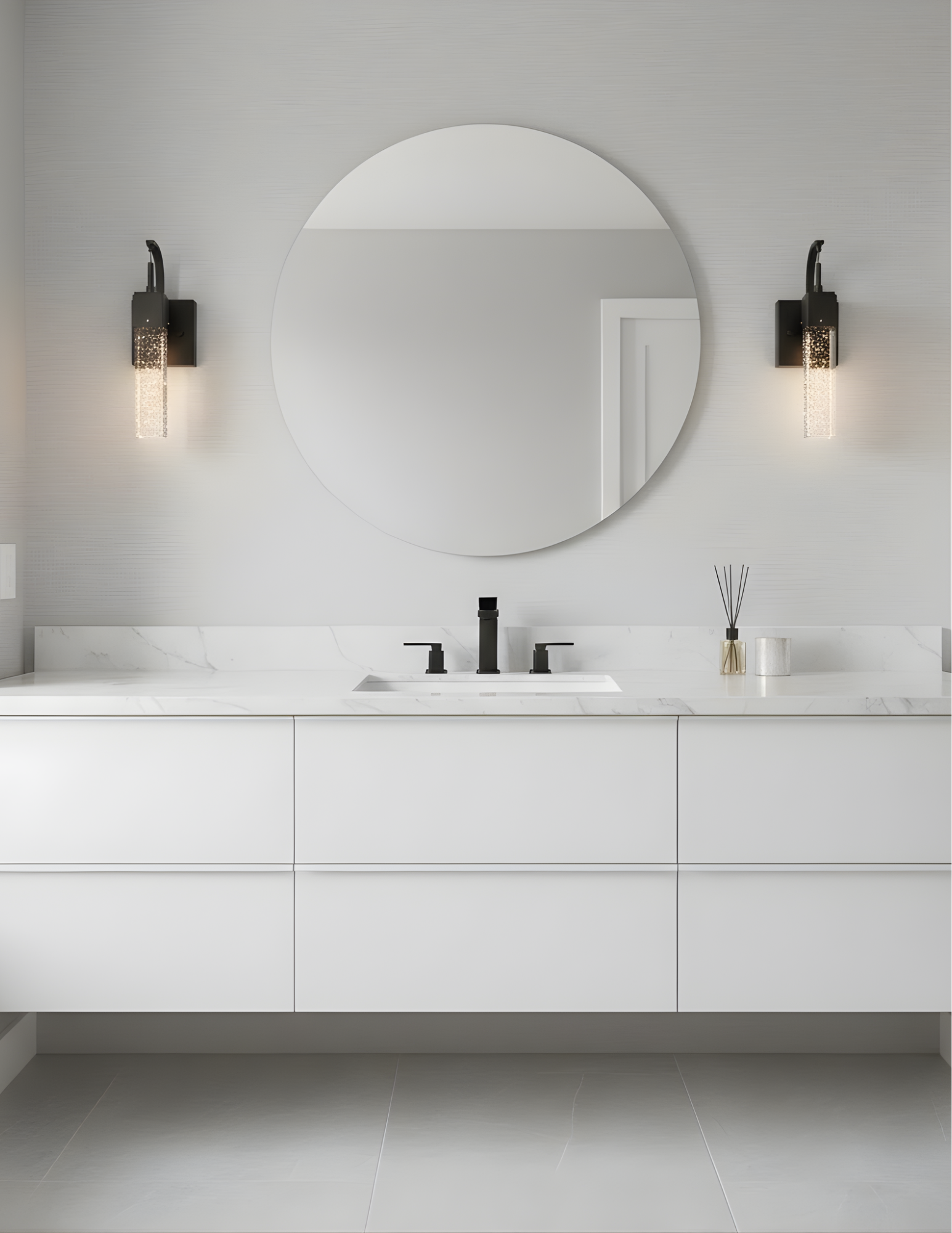 12" 8W LED Pixi Wall Sconce - Matte Black - Transitional Wall Sconces