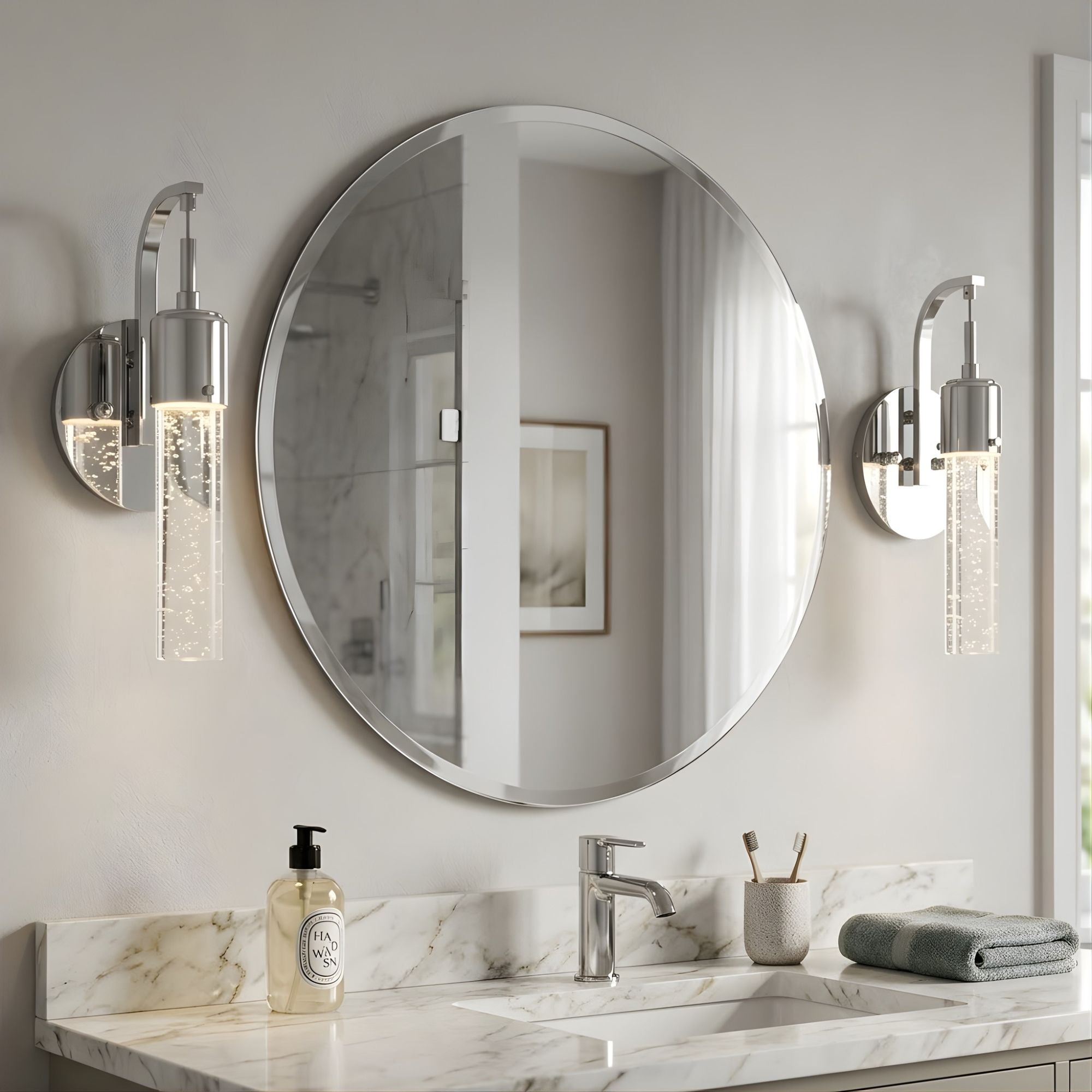 13" 8W LED Soffi Wall Sconce - Chrome - Transitional Wall Sconces