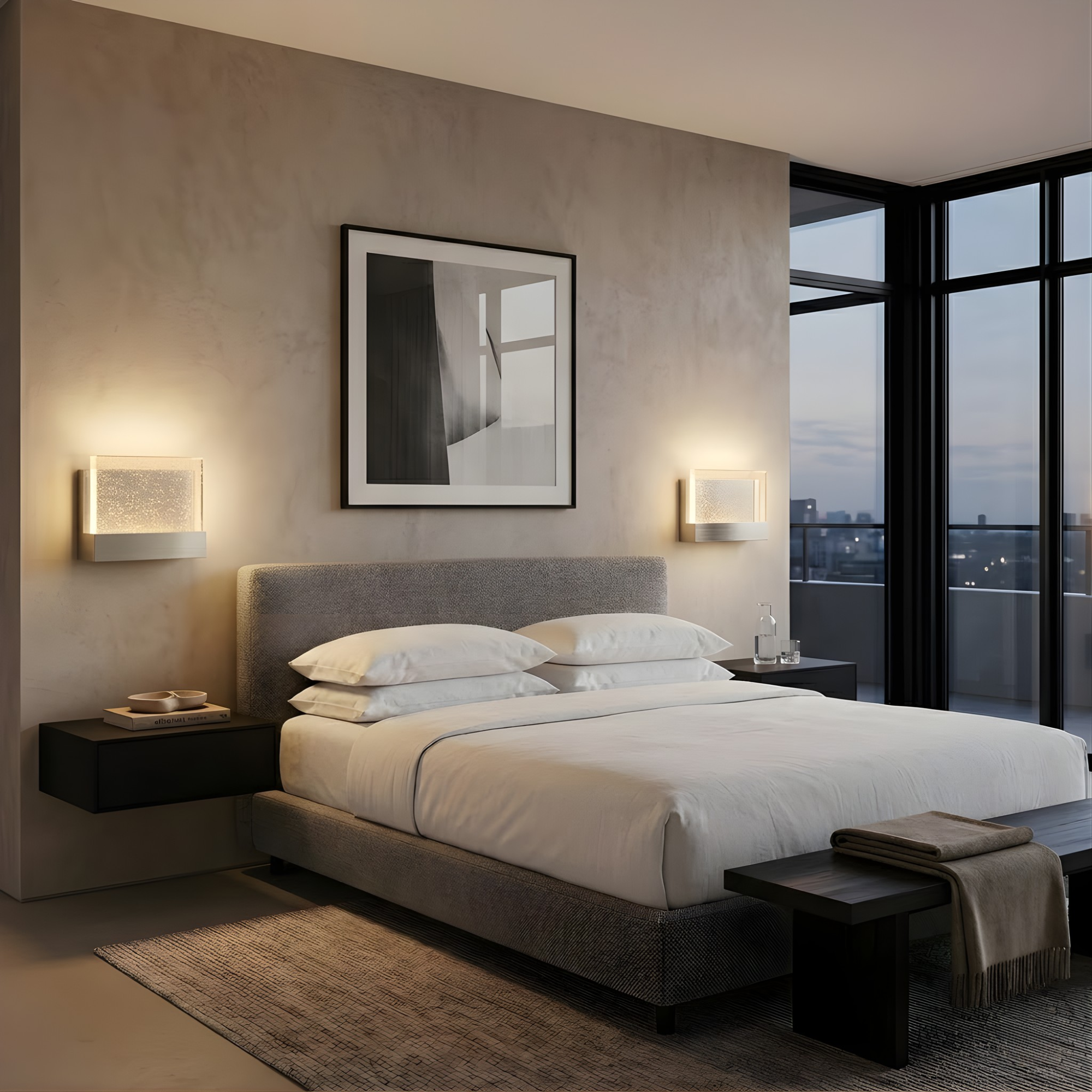 Calabria LED Rectangle Block Sconce 15W 4000K - Timeless Wall Sconces