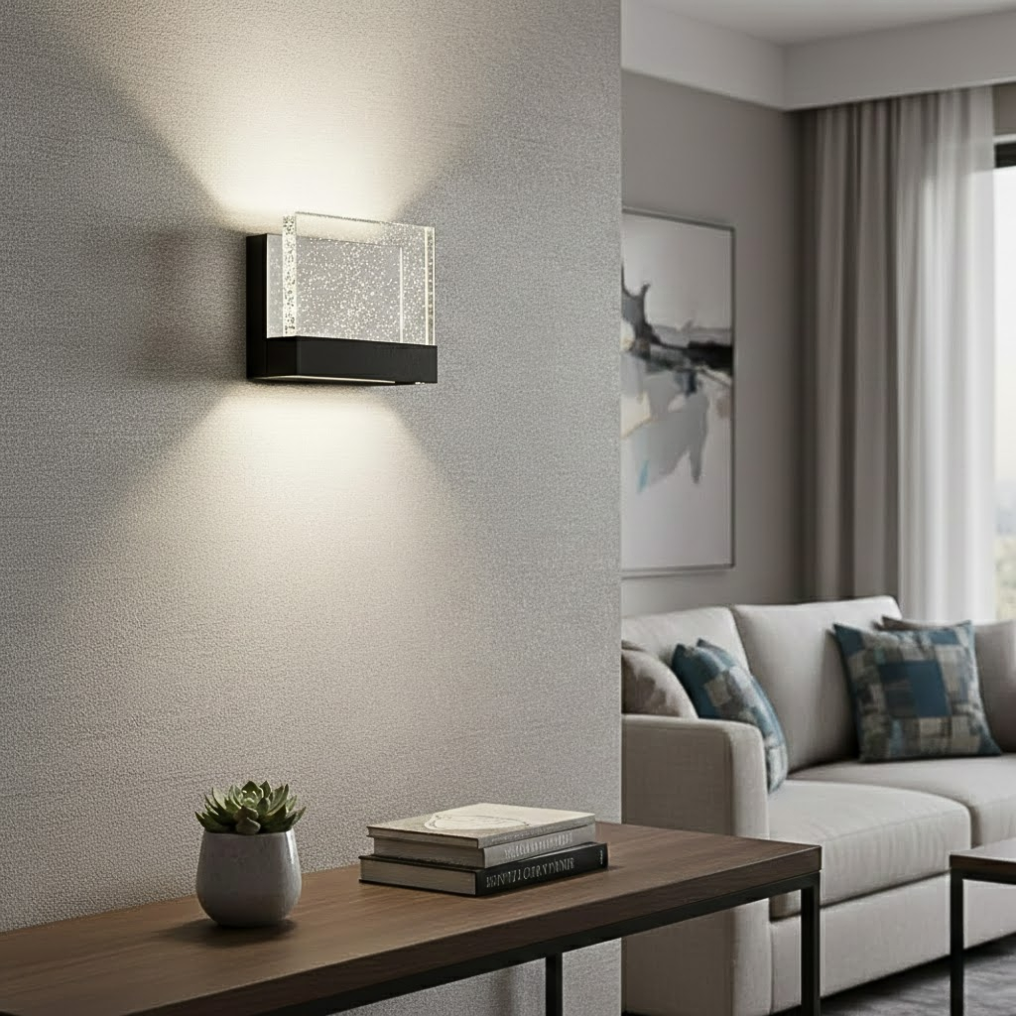 Calabria LED Rectangle Block Sconce 15W 4000K - Timeless Wall Sconces