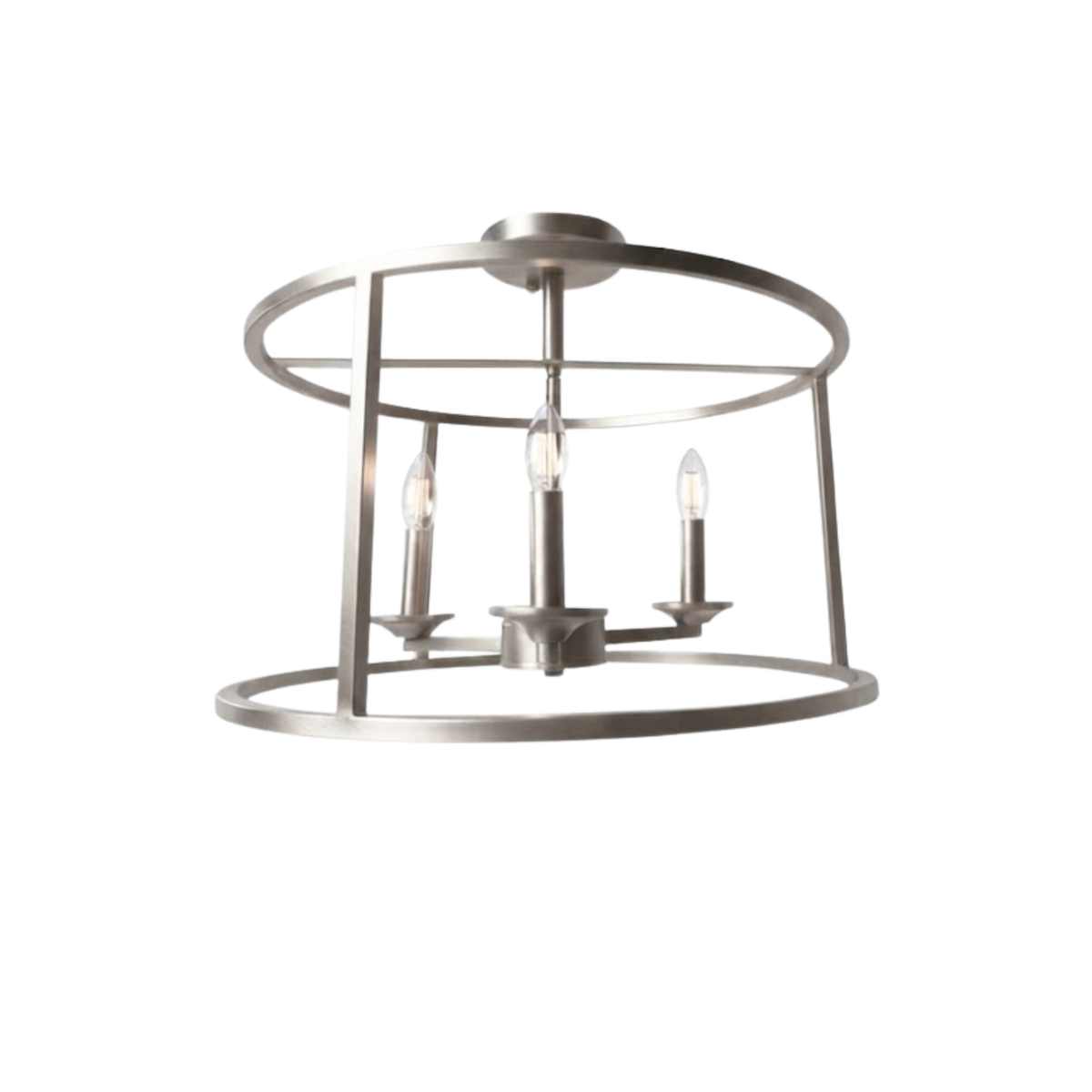 Alfred 3-Light Round Open Semi-Flush Mount - Versatile Ceiling Mounts