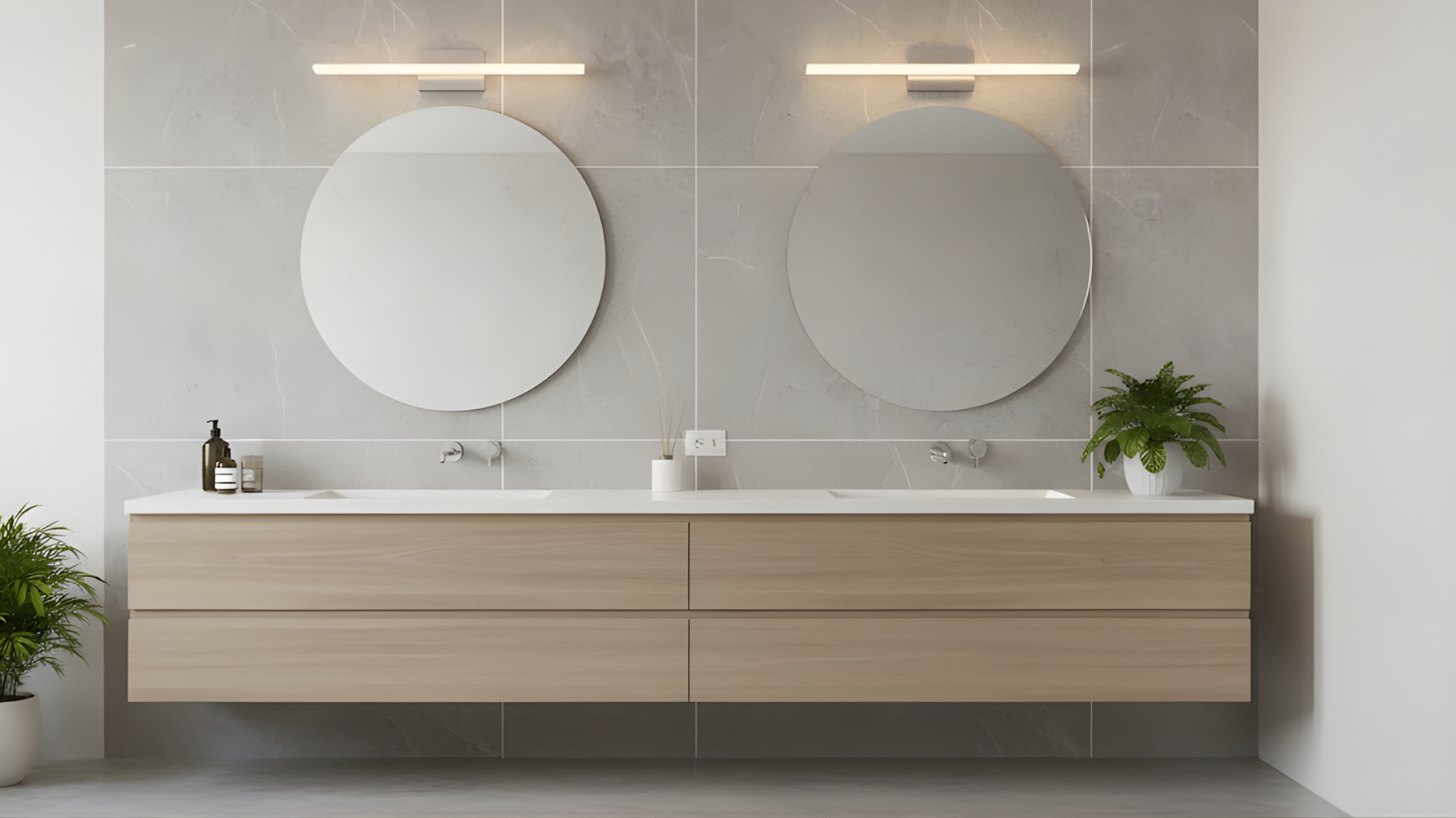 Zenon 32" LED strip Vanity 25W LED 3K-4K-5K - Versatile Vanities in Brushed Nickel