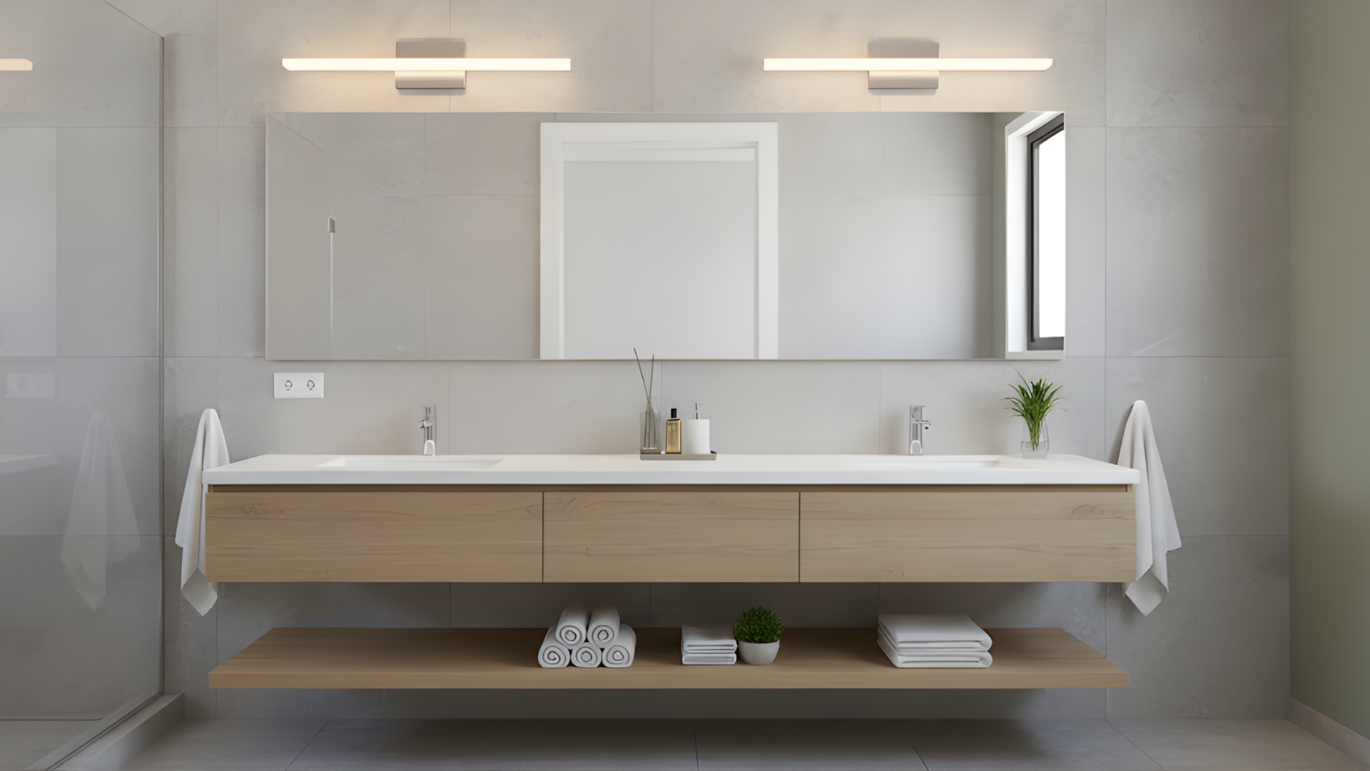 Zenon 32" LED strip Vanity 25W LED 3K-4K-5K - Versatile Vanities in Brushed Nickel