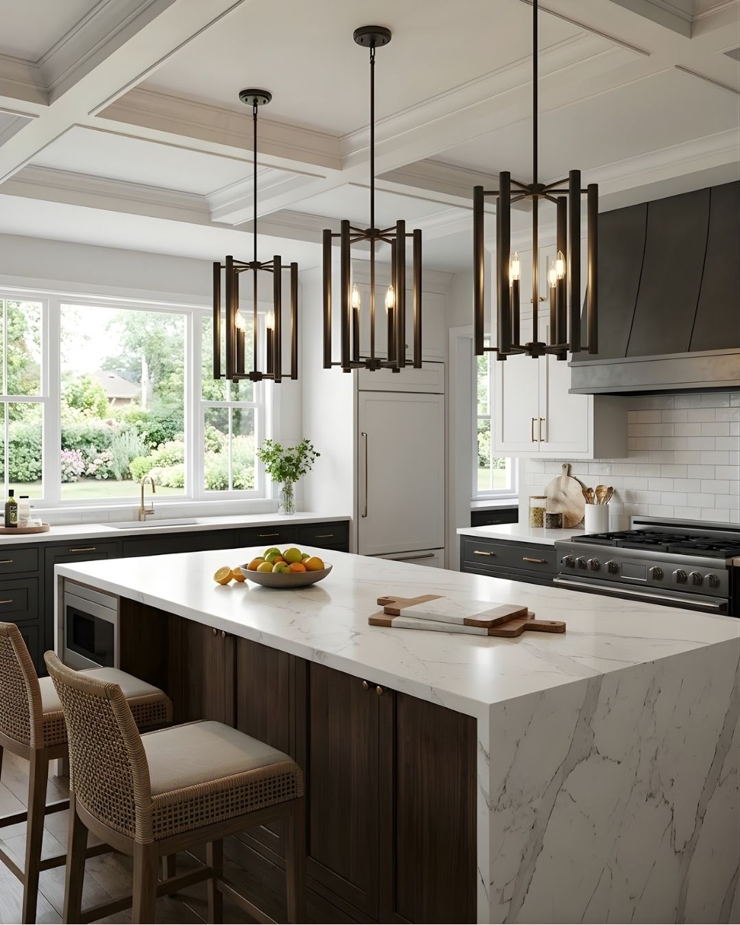 Samara 5-Light Pendant - Architectural-Inspired Pendants