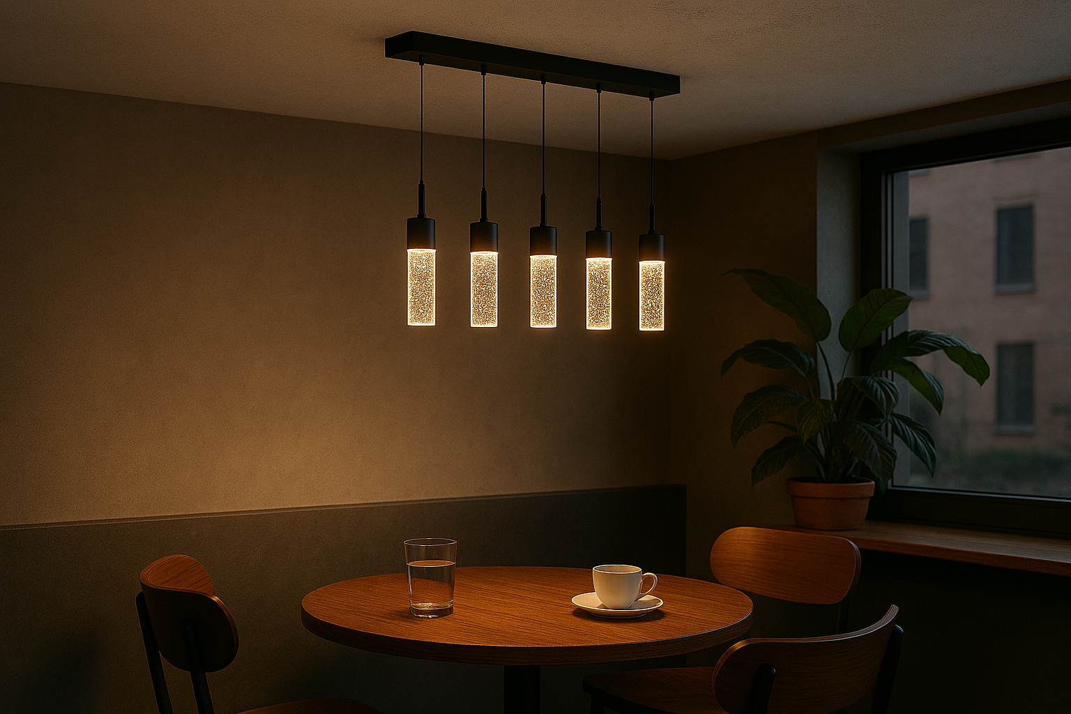Soffi 5-Light Linear Pendant - Elegant Pendants
