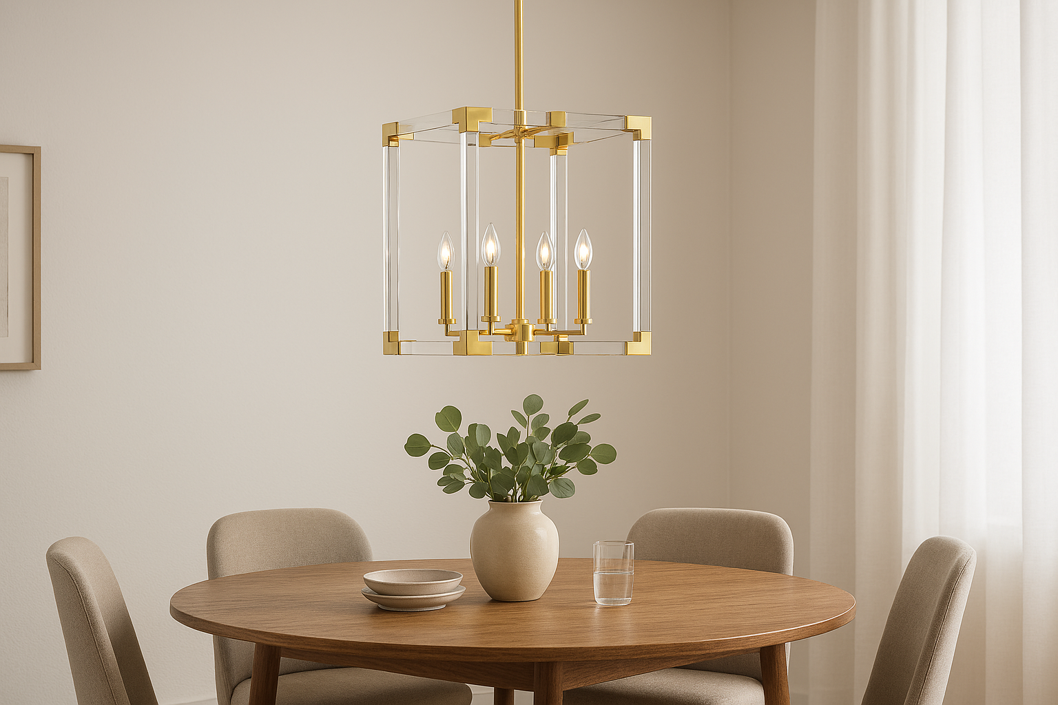 Neva 4-Light Acrylic Pendant - Bold Pendants