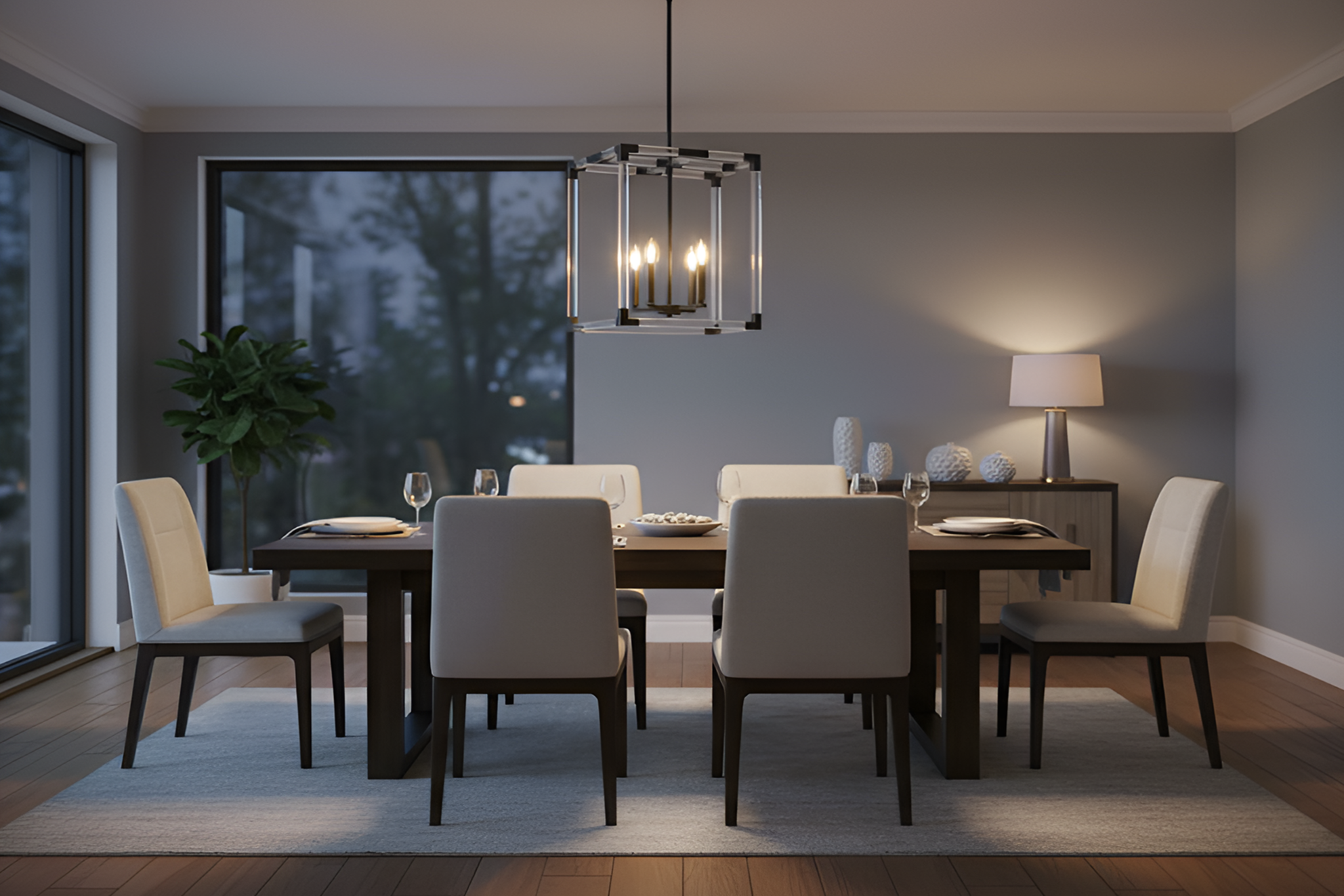 Neva 4-Light Acrylic Pendant - Bold Pendants