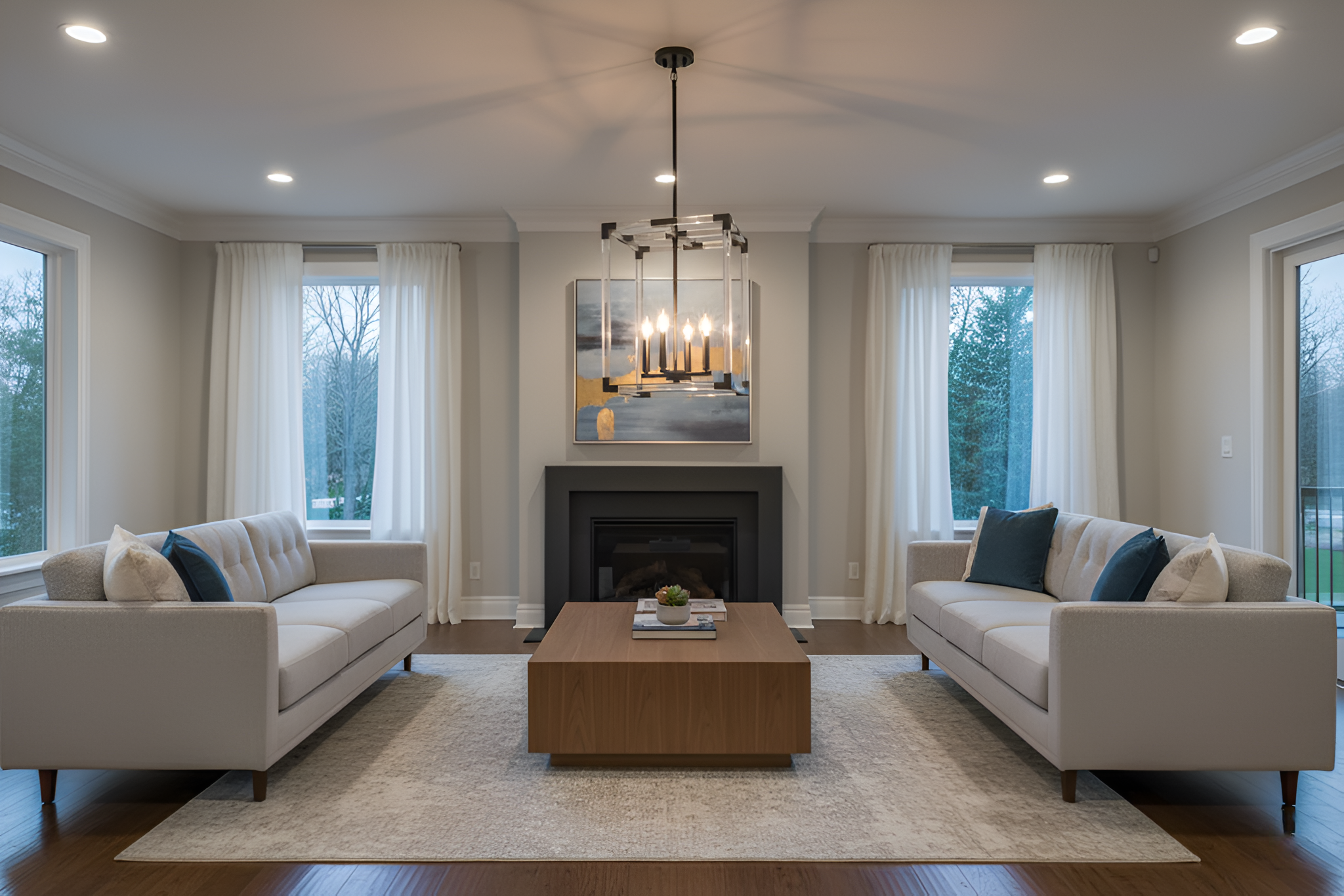 Neva 4-Light Acrylic Pendant - Bold Pendants