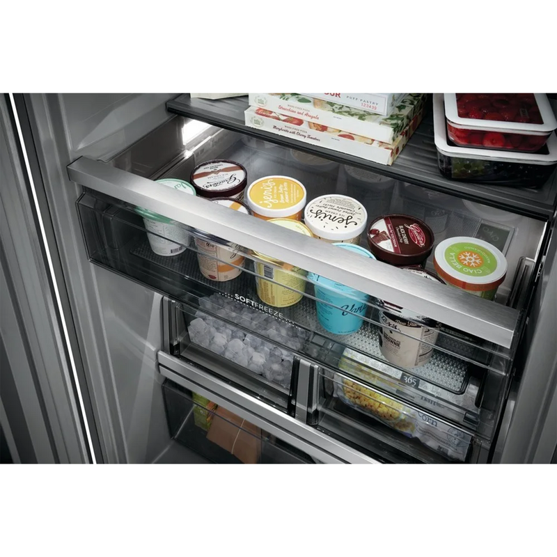 upright freezer inside 33 inch