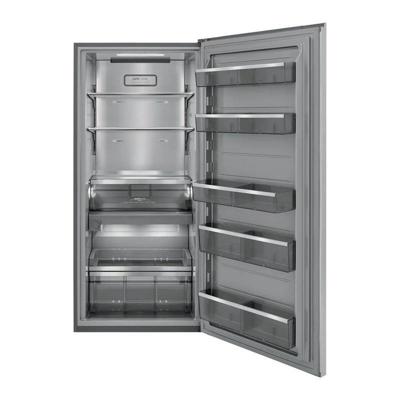 stainless steel refrigerator single door