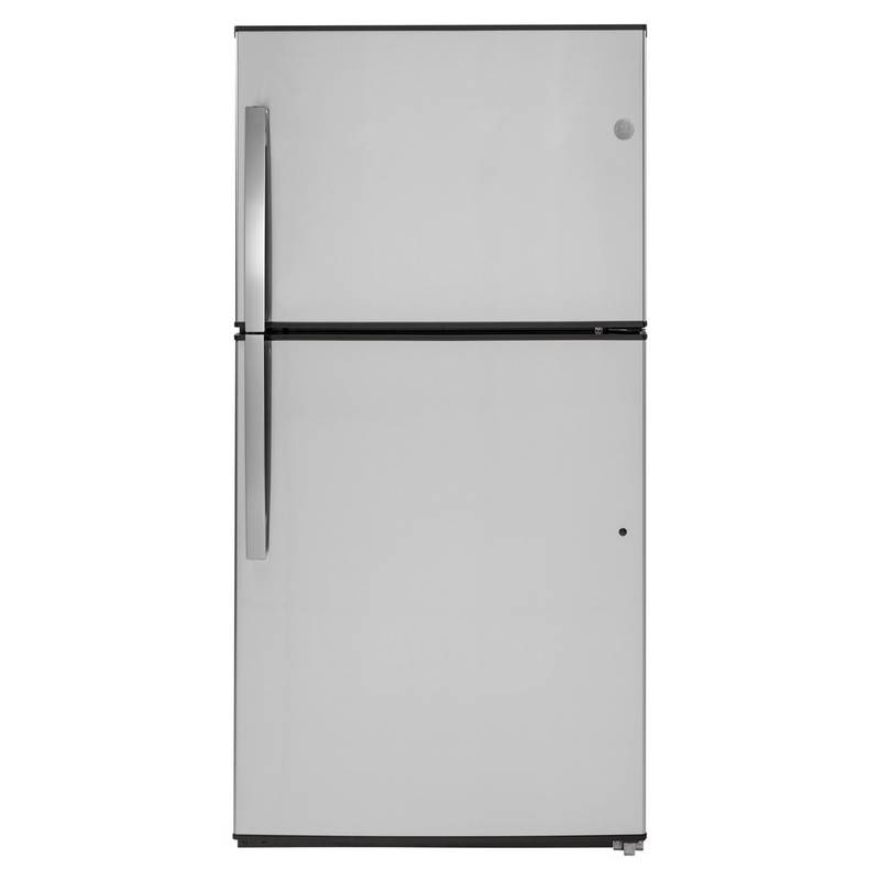 ge Top-Freezer Refrigerator stainless steel