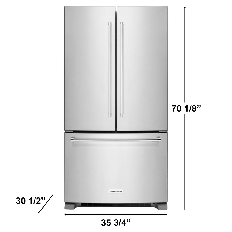 kitchenaid counter depth refrigerator 36 inch