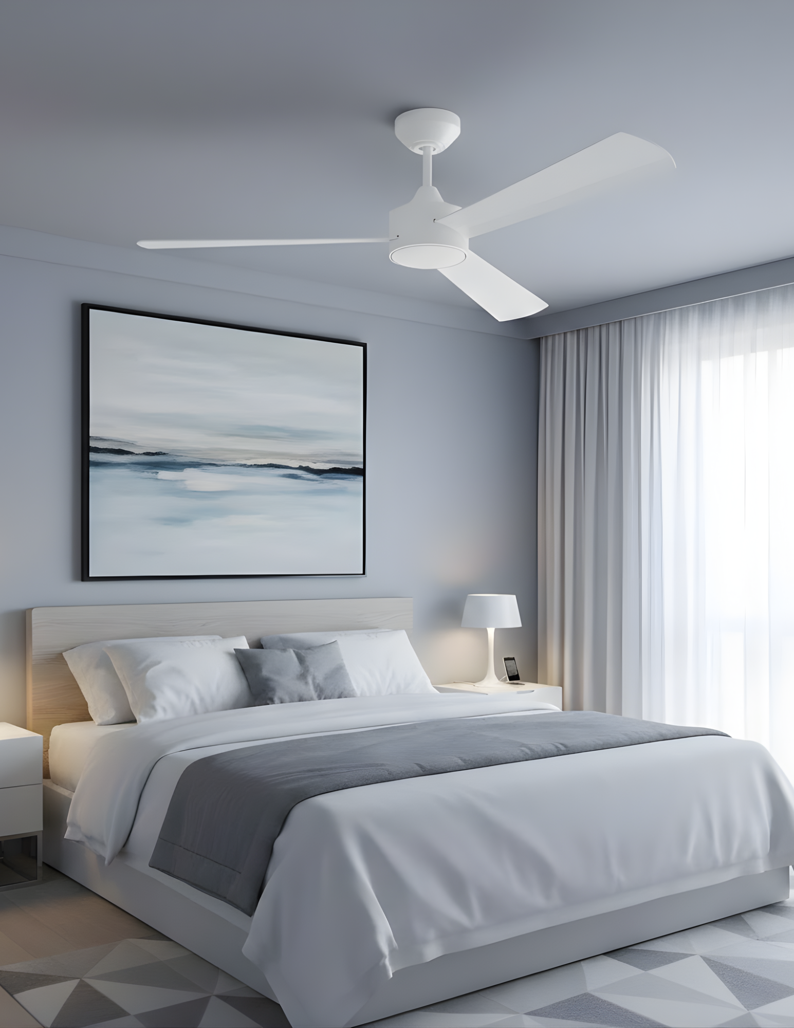Craftmade Provision 52″ Ceiling Fan PRV52MWW3 – White with Matching Blades