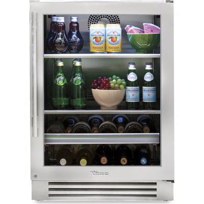 under counter beverage fridge stainless steel glass 24 inch