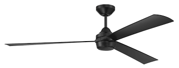 Craftmade Sterling 60‑Inch Flat Black Smart Ceiling Fan — Integrated LED, Remote & Wi‑Fi, Wet‑Rated