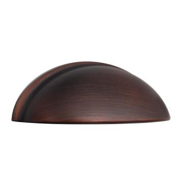 3-11/16 Overall Cup Pull-DABC - Elegant Cabinet Hardware