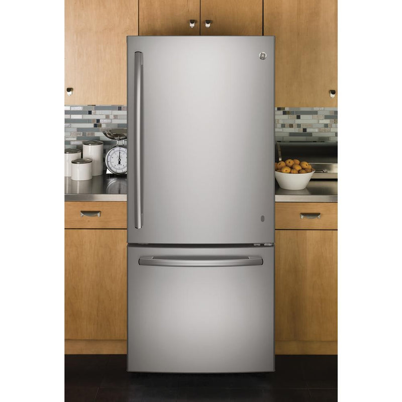 30 inch fridge freezer stainless steel 21 cu.ft GE