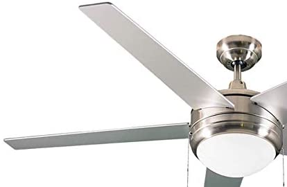 Contemporary Engery Star Nickel Ceiling Fan With Lights