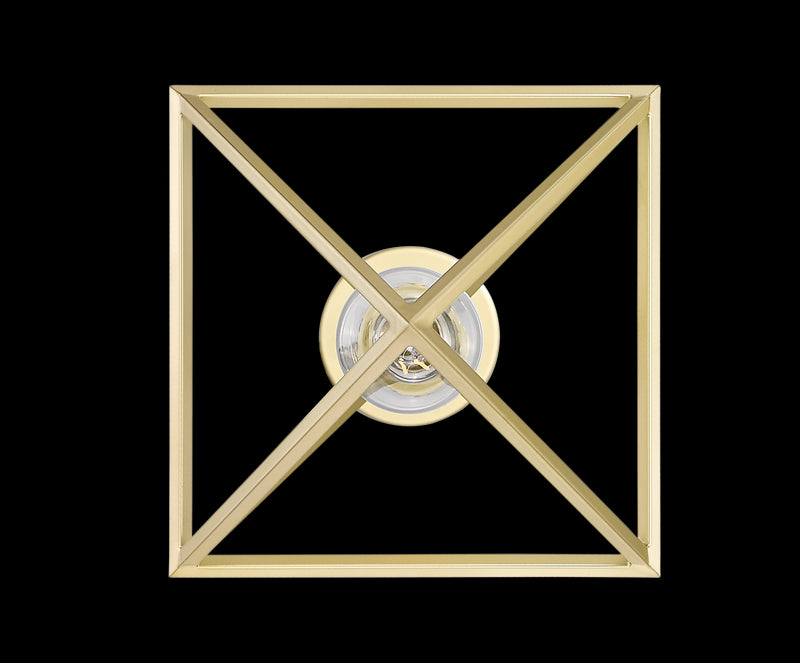 Modern gold geometric pendant light
