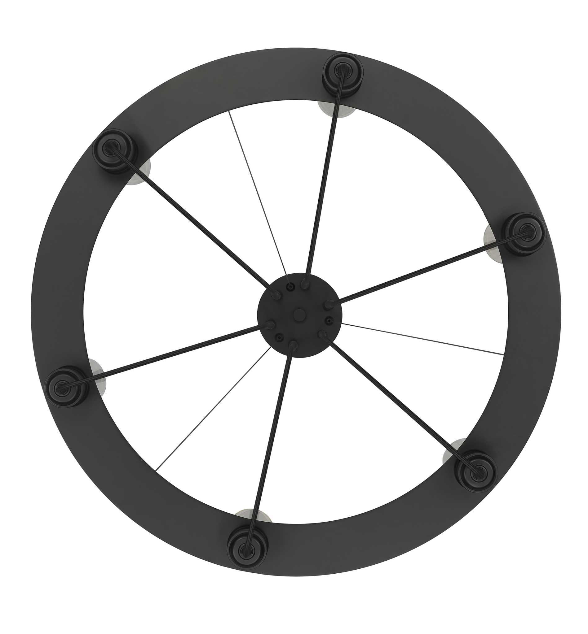 6 light black adjustable chandelier modern 