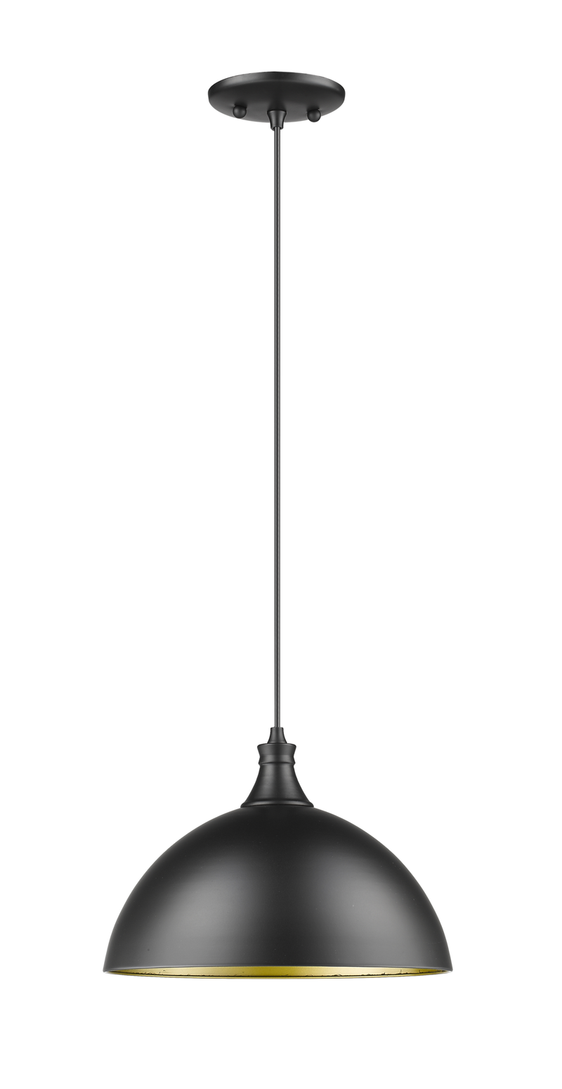 12 inch modern black pendant light