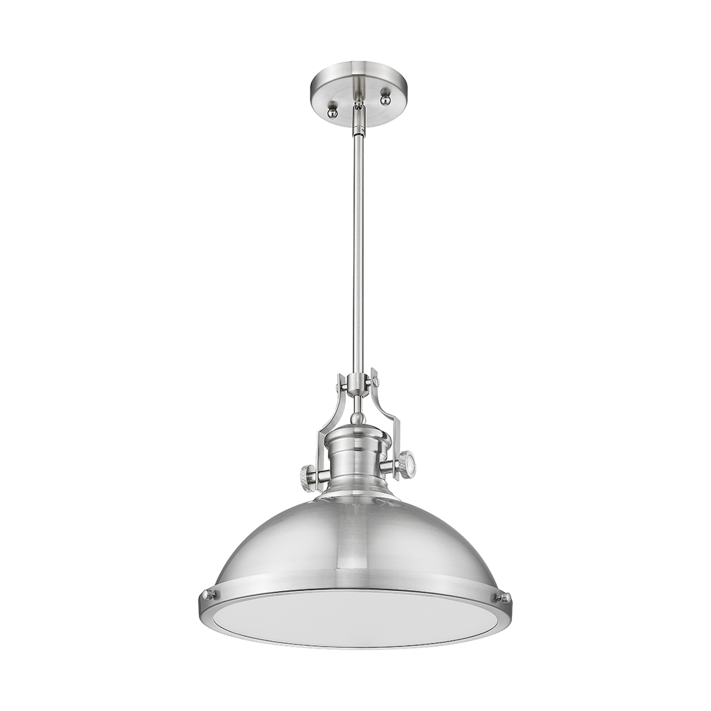 Vivio Alix 1-Light Large Metal Shade Pendant - Brushed Nickel Vivio Alix 1-Light Large Metal Shade Pendant - Brushed Nickel