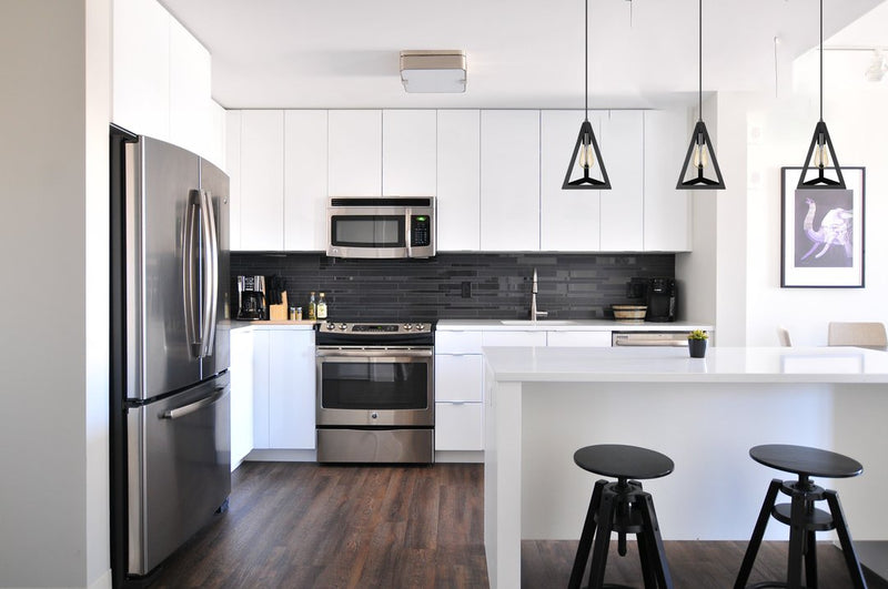 Triangle Shape Pendant Lighting Fixture black island kitchen