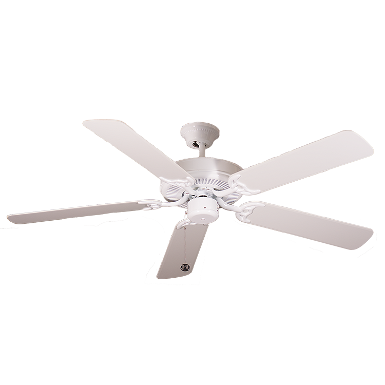 52 inch ceiling fan without light white 5 blade