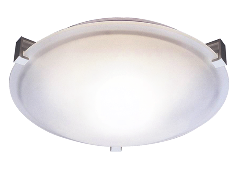 Flush mount lighting dome matte nickel white 