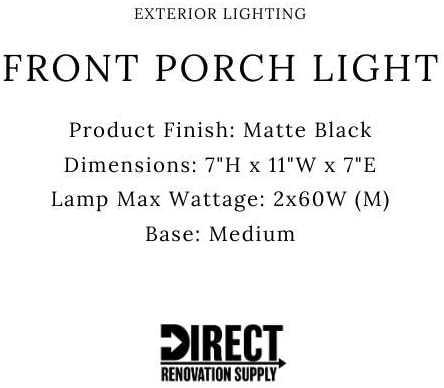 Exterior flush mount light details