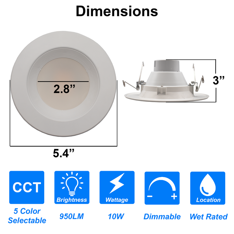 recessed lighting led 4 5 inch 