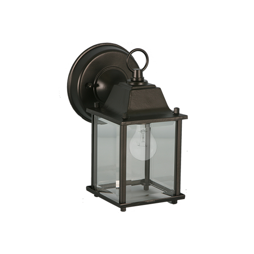 Outdoor wall lantern light black