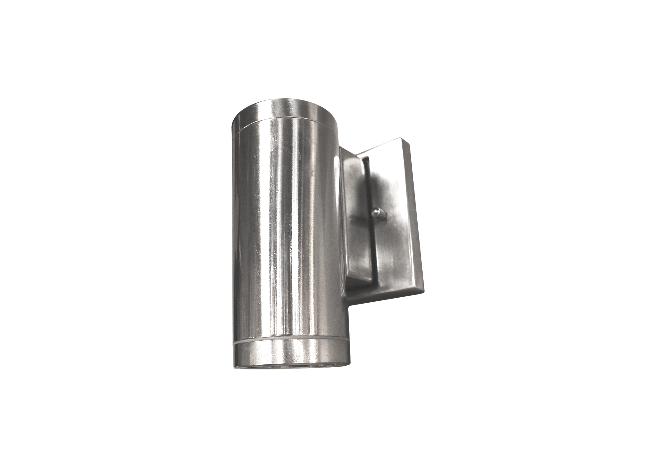 Outdoor wall sconce light cylinder brushed nickel