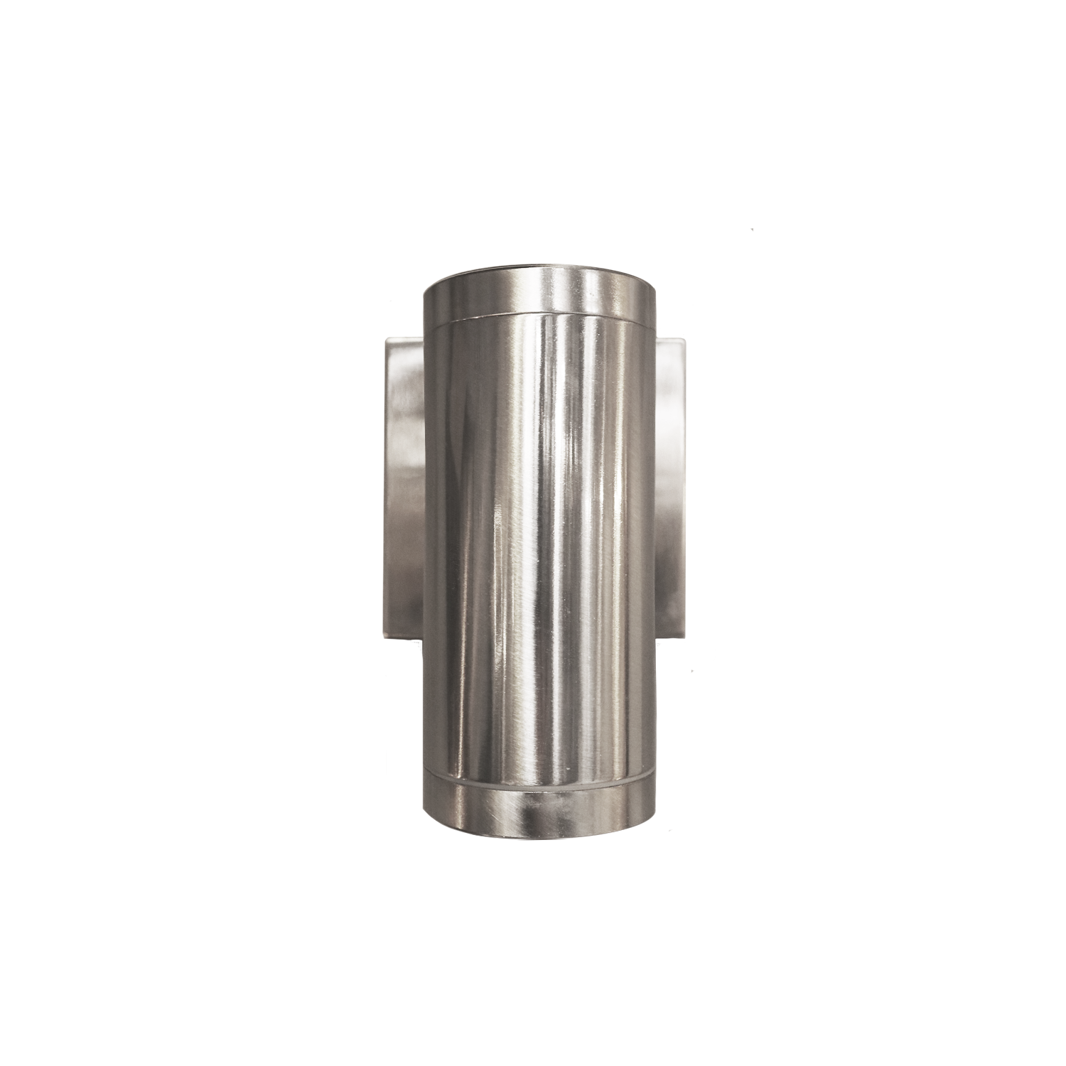 Outdoor wall sconce light cylinder brushed nickel