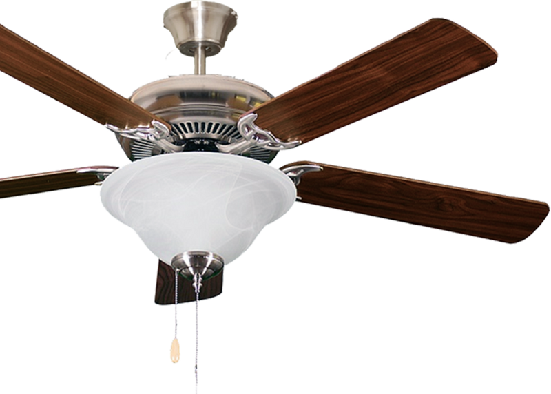 52 inch ceiling fan nickel 5 blade
