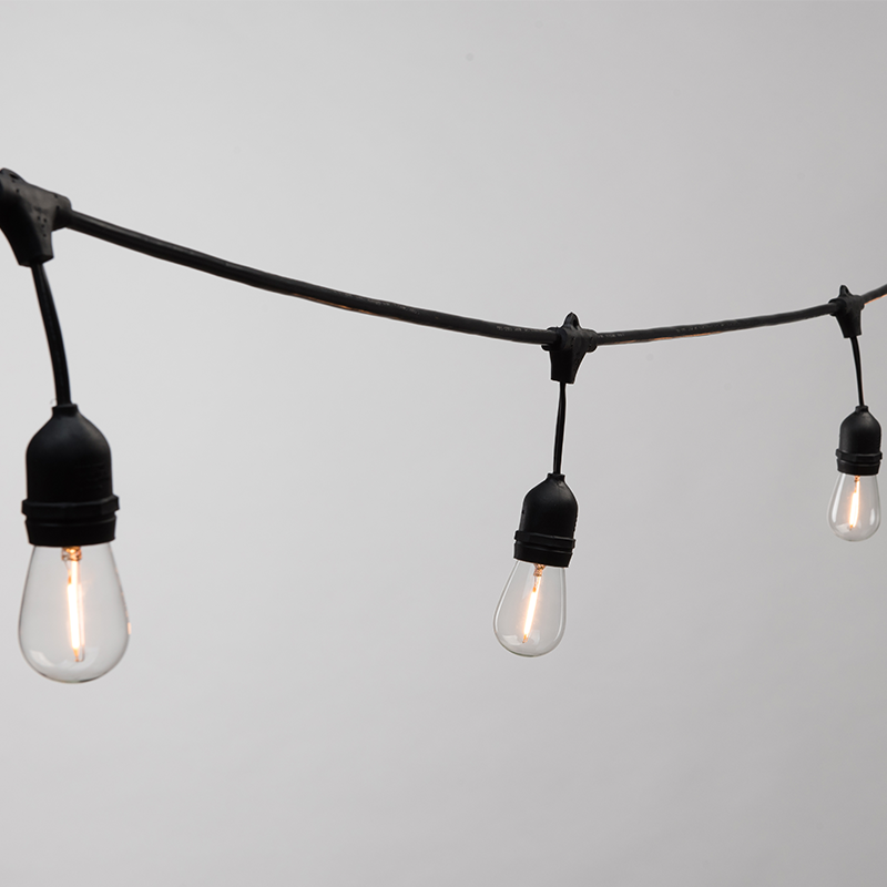 Outdoor led string light black