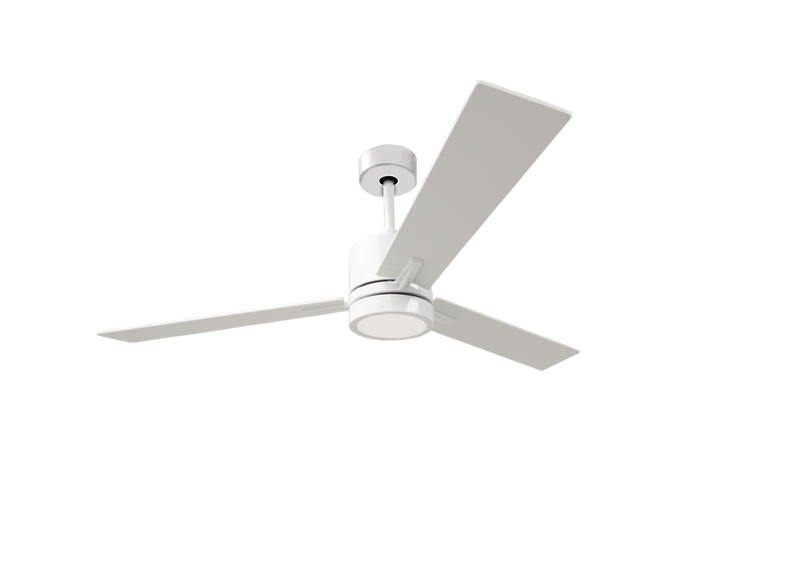 52 inch contemporary white ceiling fan with lights