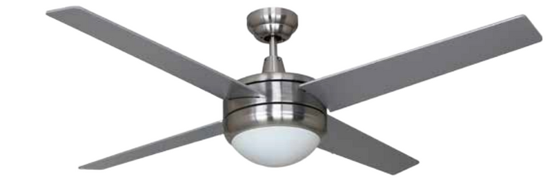 52 inch ceiling fan with light nickel