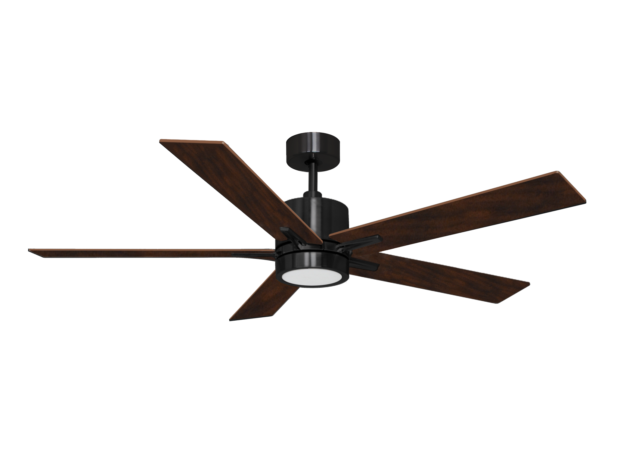 52 inch modern black ceiling fan with lights