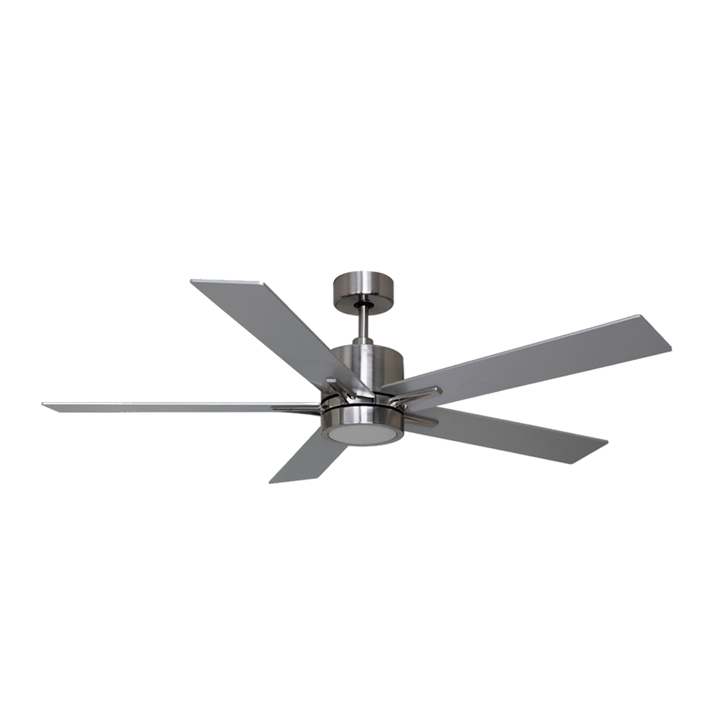 Brushed Nickel Ceiling Fan With Light