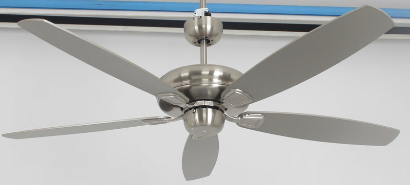 56" 5-Blade Brushed Nickel Ceiling Fan without Lights