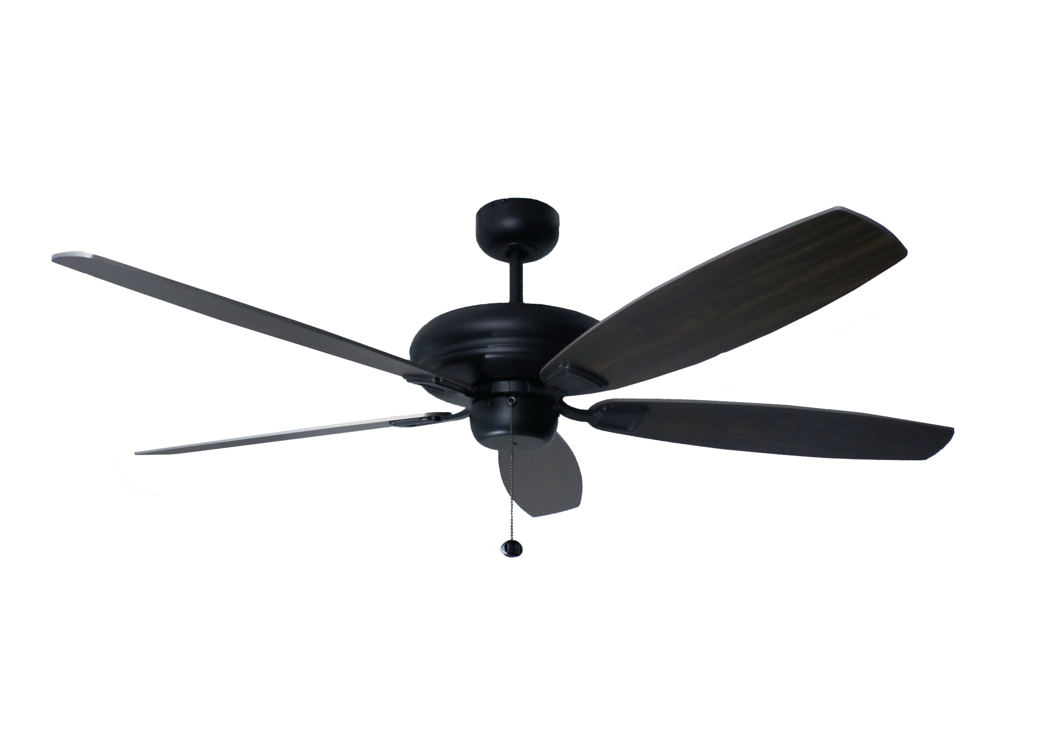 5-Blade 56" Black Ceiling Fan without Lights