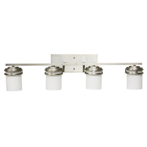 4 light vanity light nickel